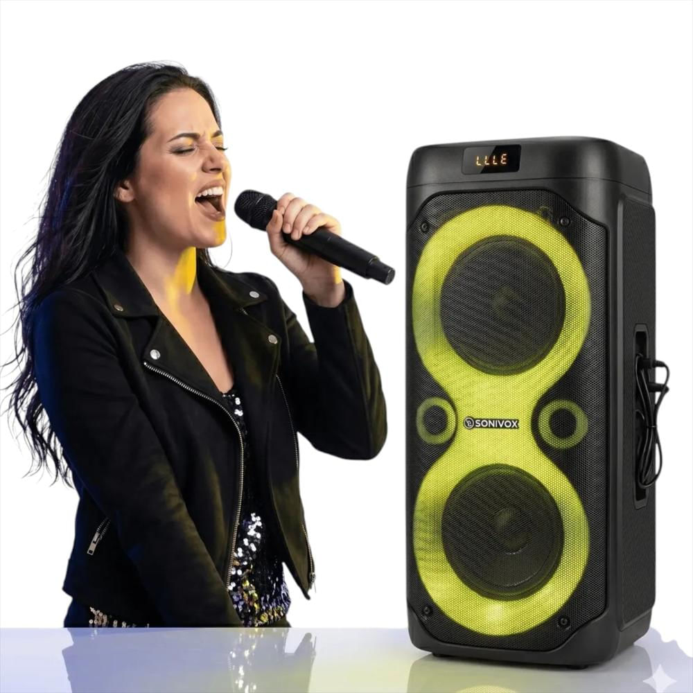 Cabina Bluetooth Recargable Con Luces Para Karaoke img #5