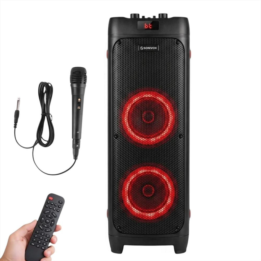 Torre De Sonido Bluetooth Portatil Con Control Y Microfono img #1