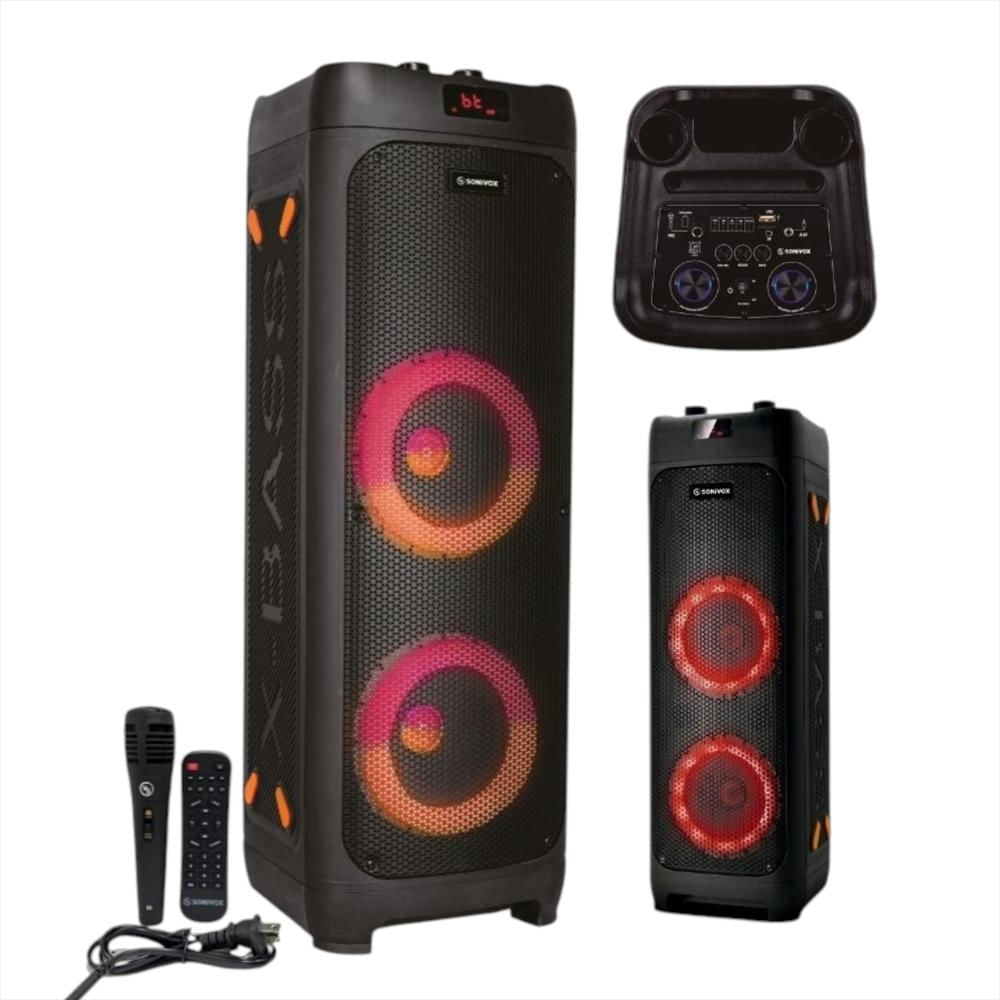 Torre De Sonido Bluetooth Portatil Con Control Y Microfono img #2