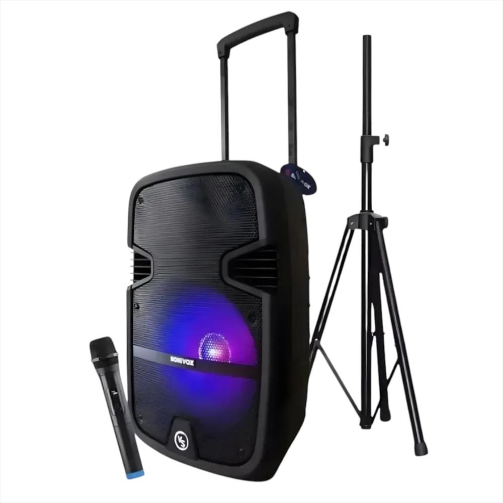 Cabina Bluetooth Con Luces Y Microfono Karaoke img #2