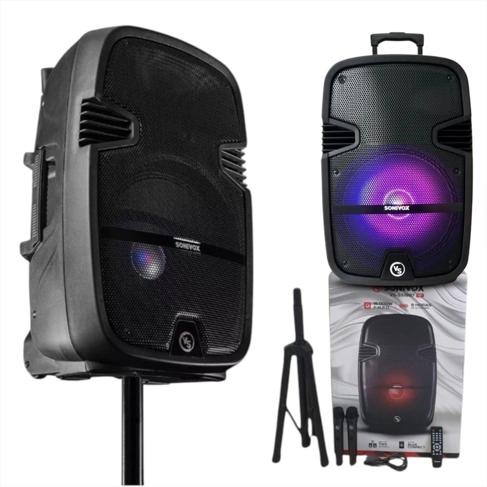 Cabina Bluetooth Con Luces Y Microfono Karaoke img #4