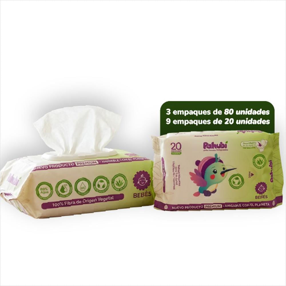 Pañitos Humedos Biodegradables Pahubi Combo 3 img #1