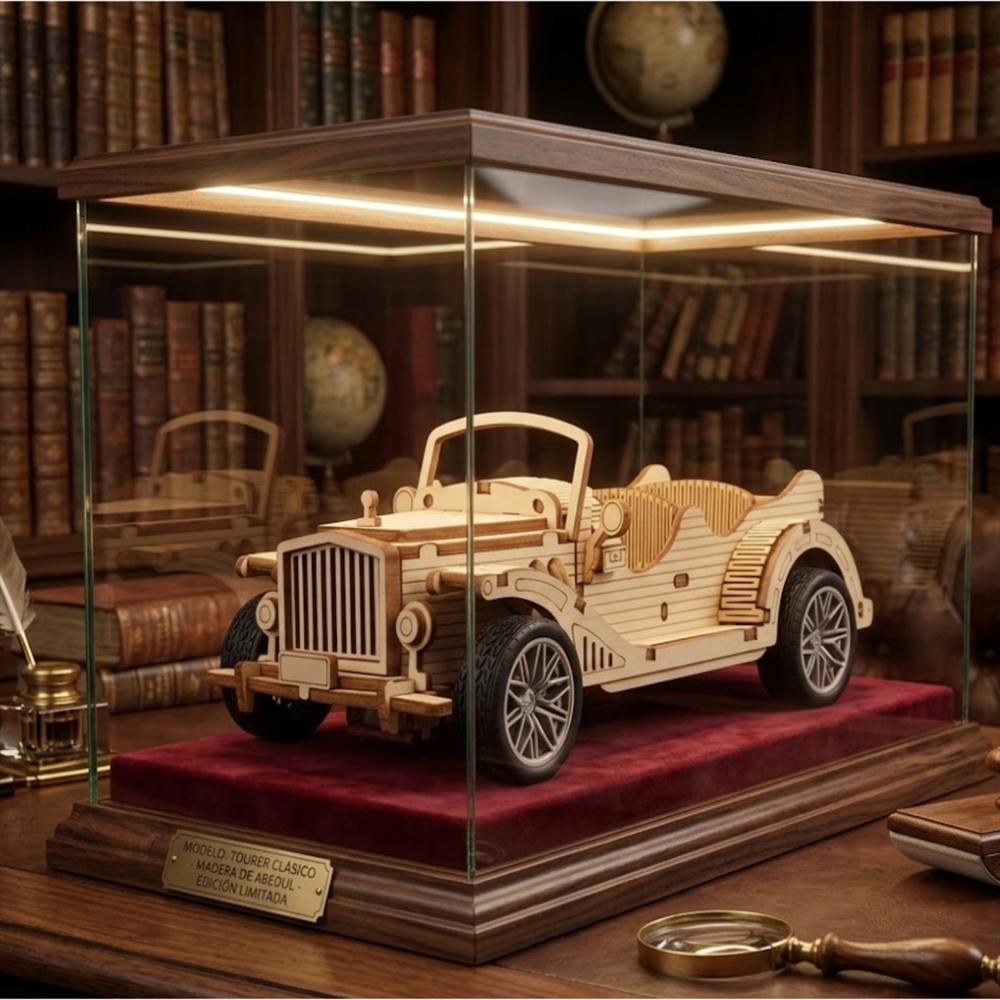 Rompecabezas Auto Clásico 3D En Madera Para Armar Creativo img #5