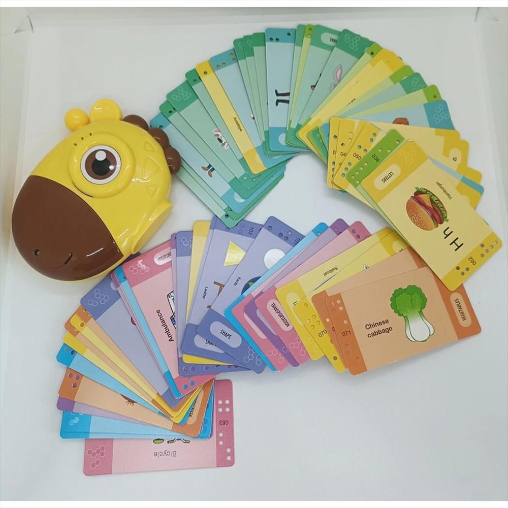 Juguete Interactivo Jirafa Para Aprender Inglés Con Tarjetas img #2