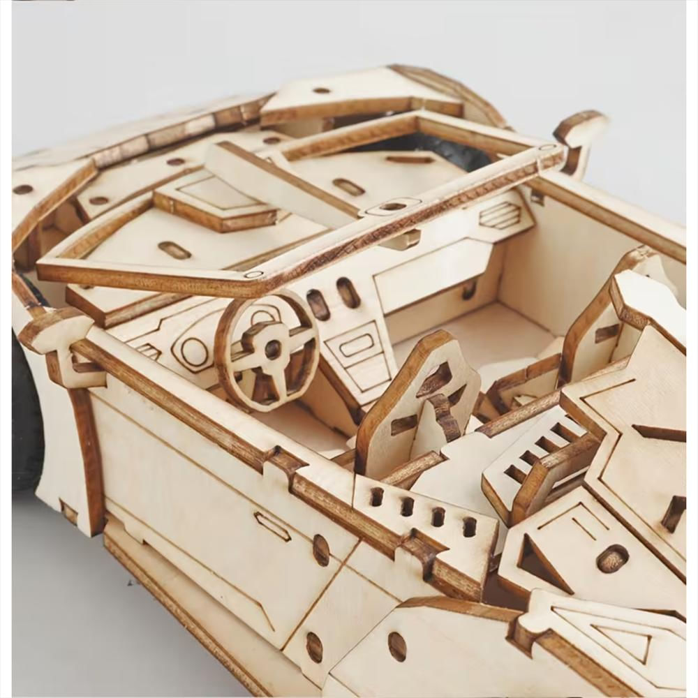 Rompecabezas 3D Madera Auto Deportivo Diy img #4