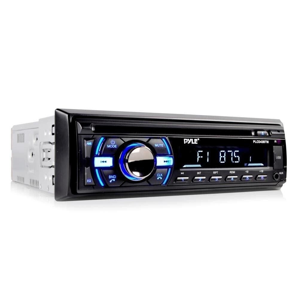 Receptor Estéreo Marino Pyle Bluetooth Manos Libres Single Din img #2