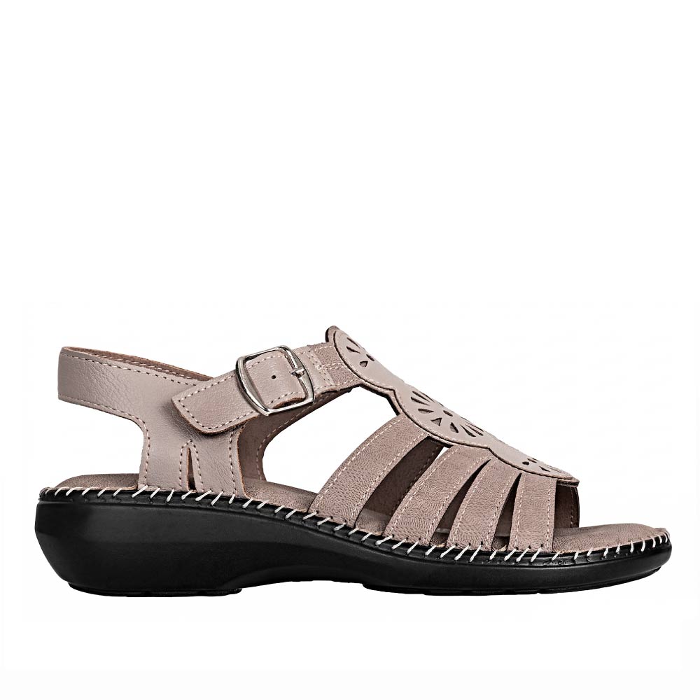 Plataforma Casual de Mujer Frattini comfort Sand.3j9697-6