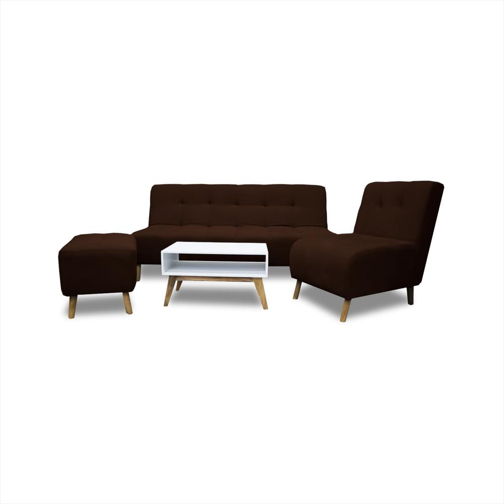 Sala Milan Marron + Mesa De Centro