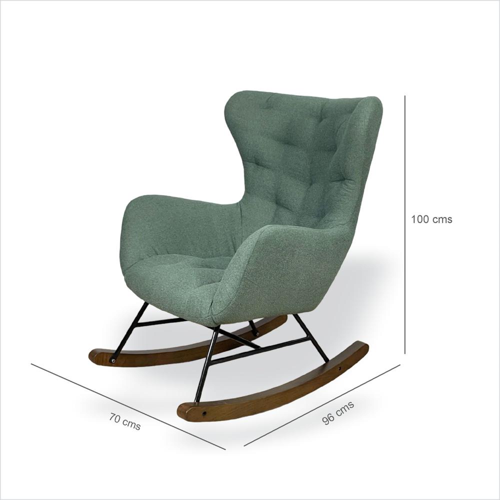 Silla Mecedora Verde img #3