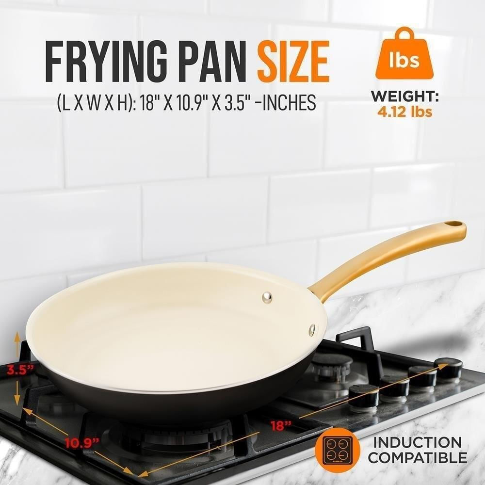 Sartén Nutrichef 10″ Antiadherente Con Mango De Silicona img #2