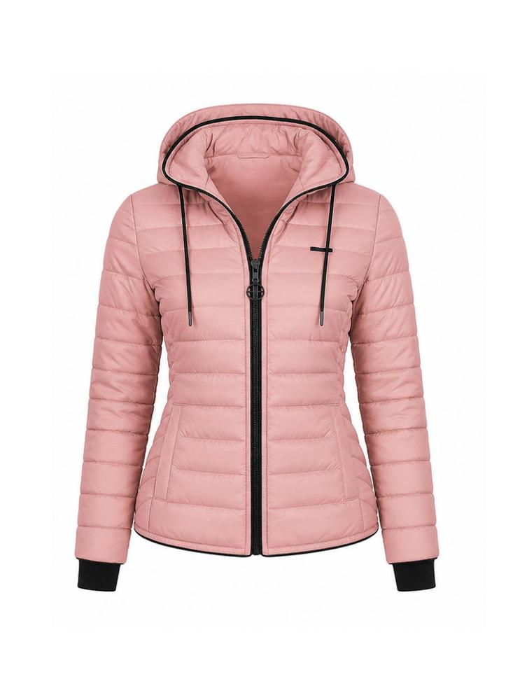 Chaqueta Acolchada Impermeable Con Capota Para Mujer img #1