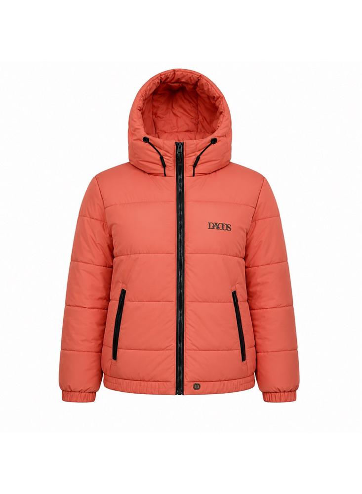 Chaqueta Acolchada Casual Con Capota Ajustable img #1