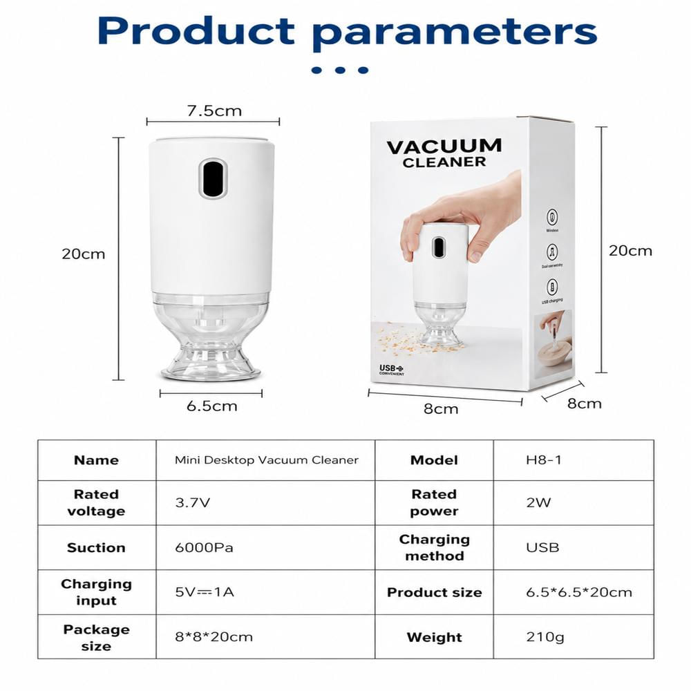 Mini Extractor De Aire Al Vacío Inalámbrico Para Cocina img #2