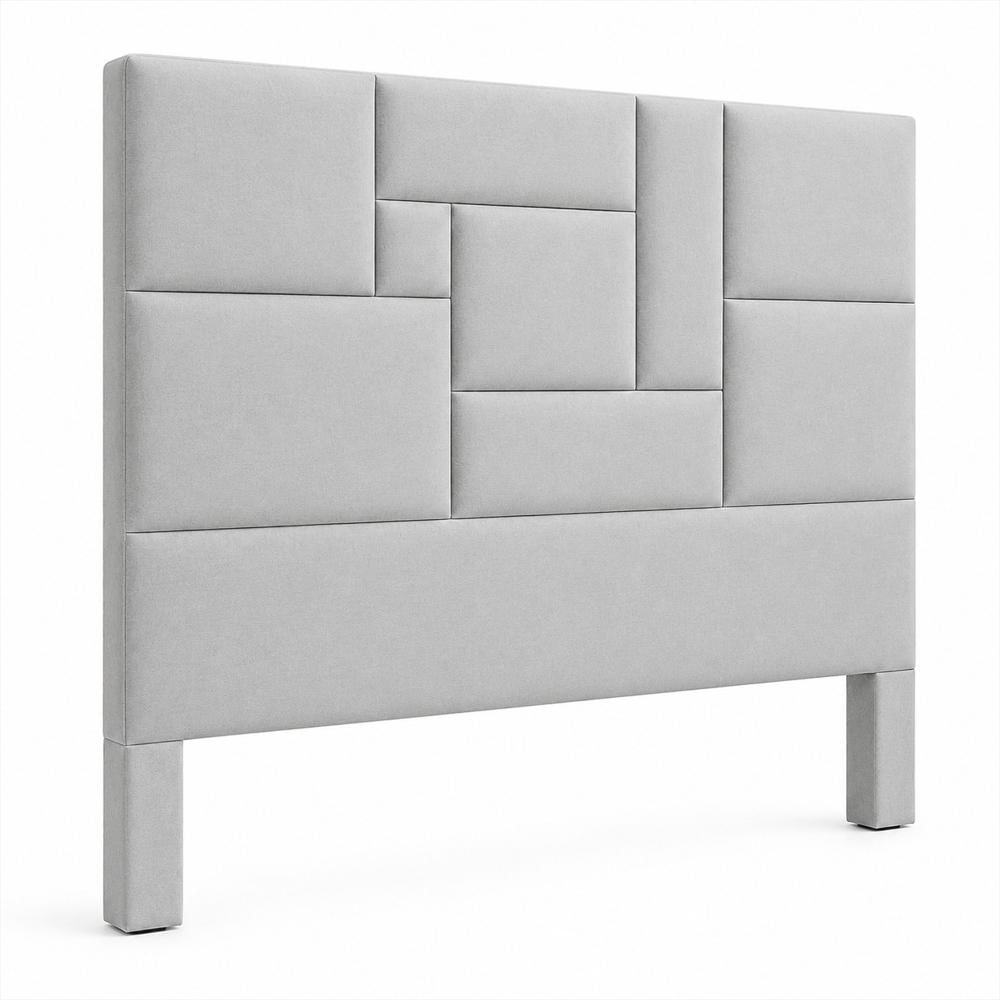 Cabecero Mónaco 160×130 Cm Gris Claro Queen img #2