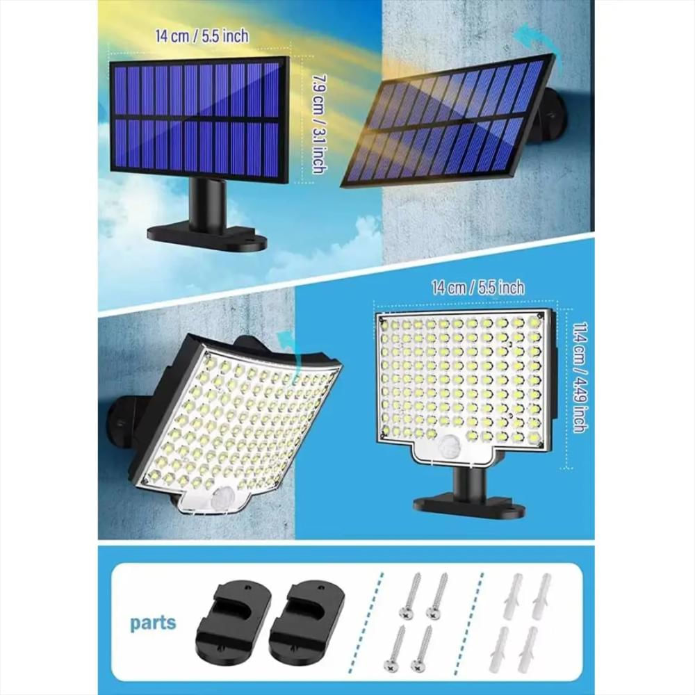 Reflector Autonomo Con Panel Solar Recargable Ip 65 1500Ma img #3