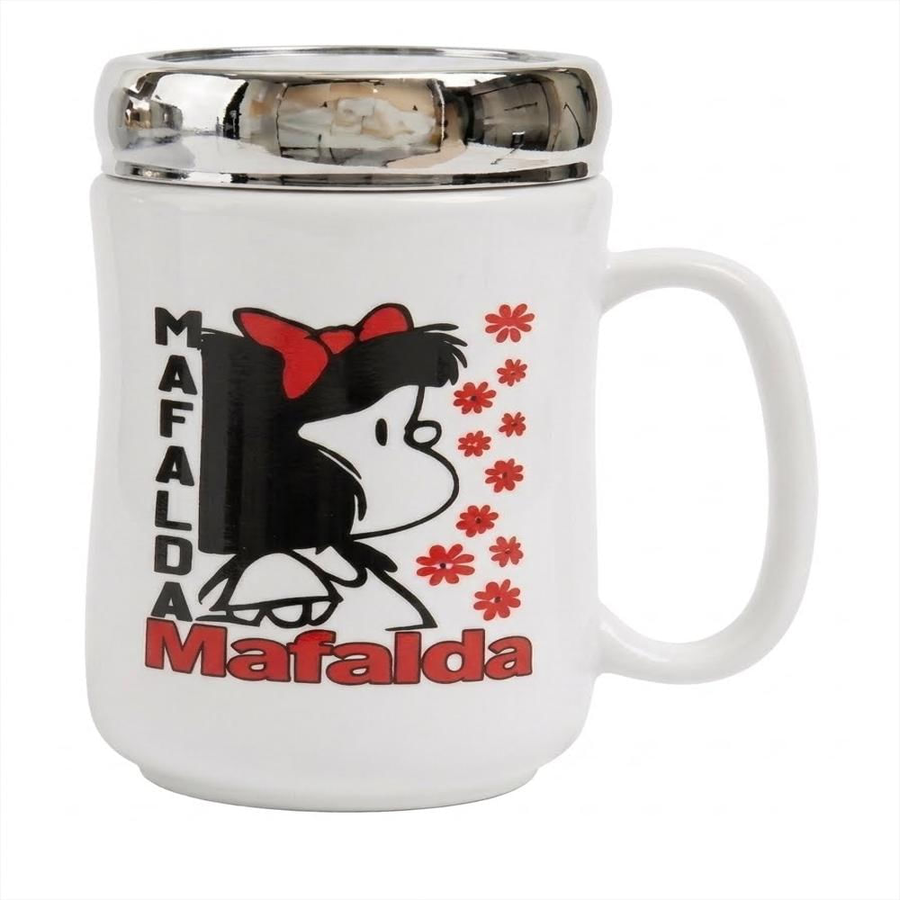 Mug Mafalda Ceramica Con Tapa img #1