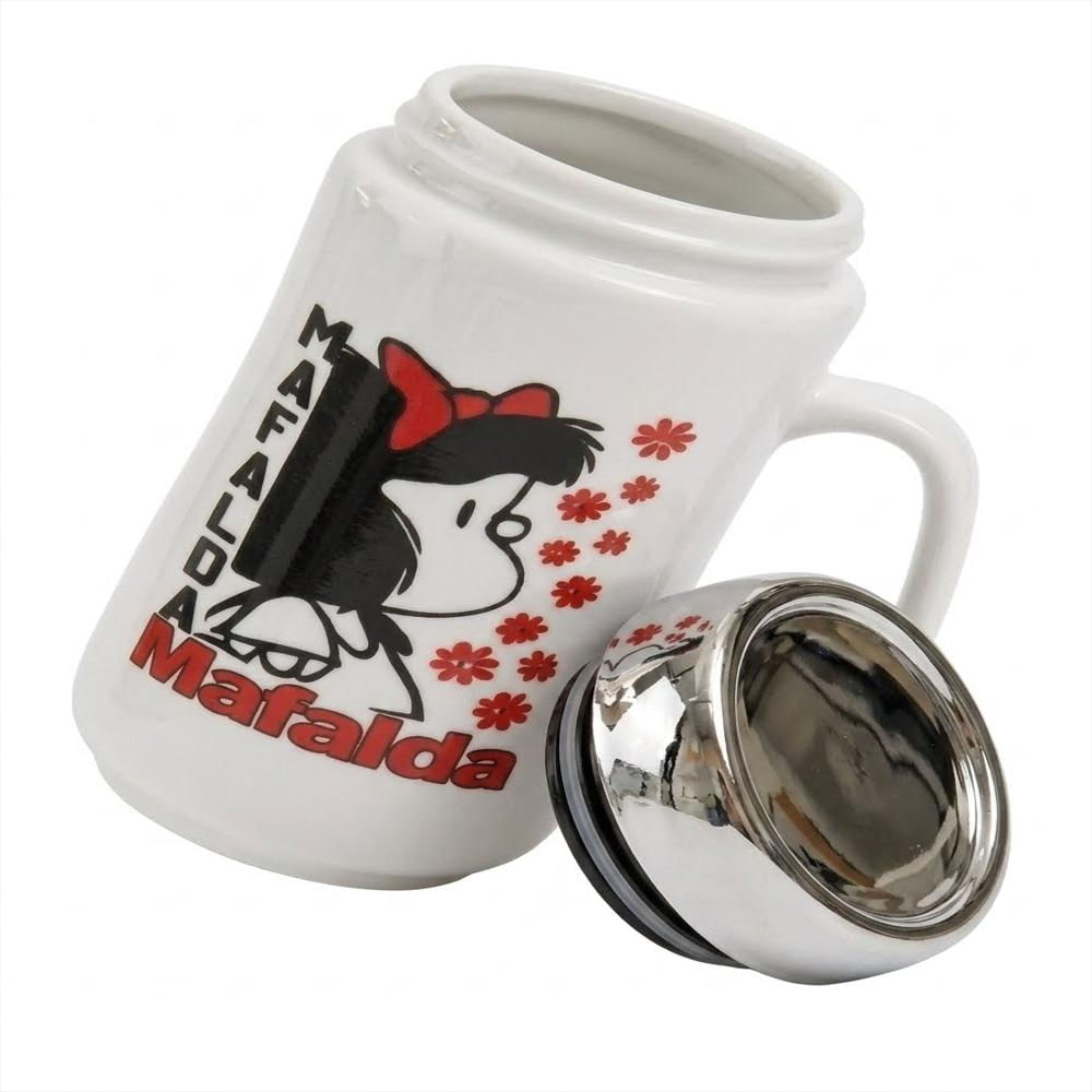 Mug Mafalda Ceramica Con Tapa img #2