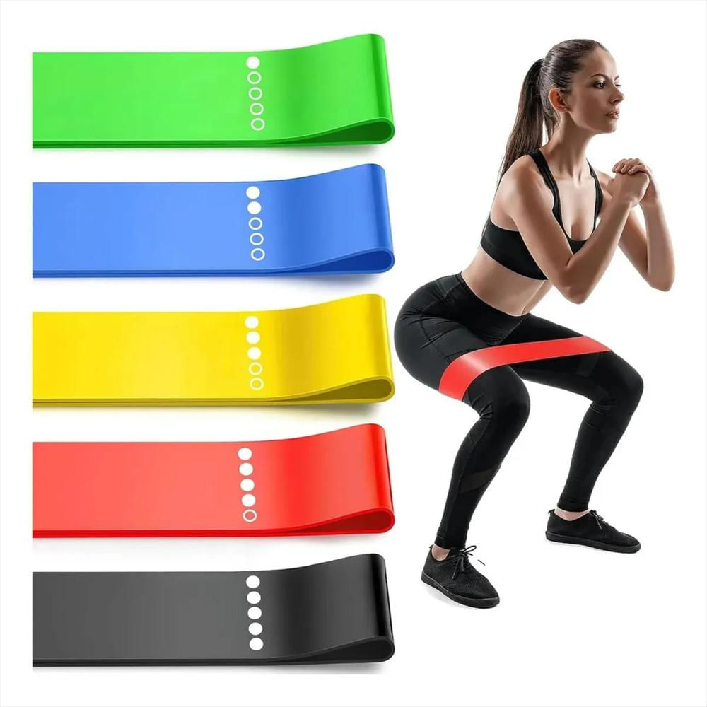 Kit De Ejercicio Bandas Elasticas De Latex 5 Niveles img #2