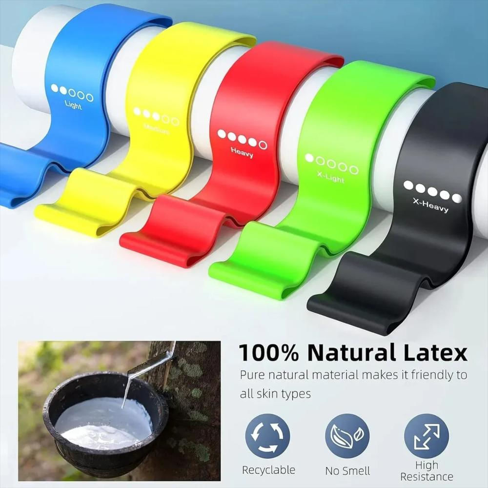 Kit De Ejercicio Bandas Elasticas De Latex 5 Niveles img #4