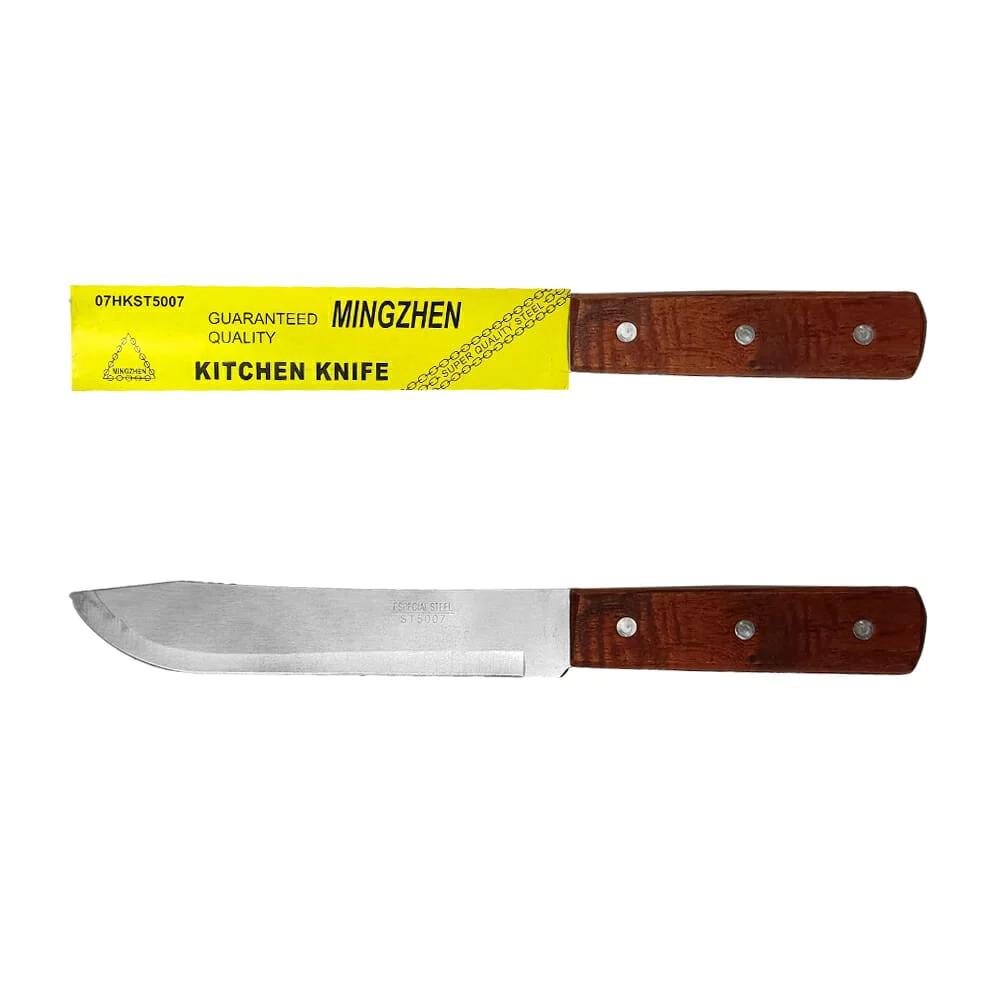 Cuchillo Multiusos De Cocina Con Mango De Madera Con Tres Remaches img #1