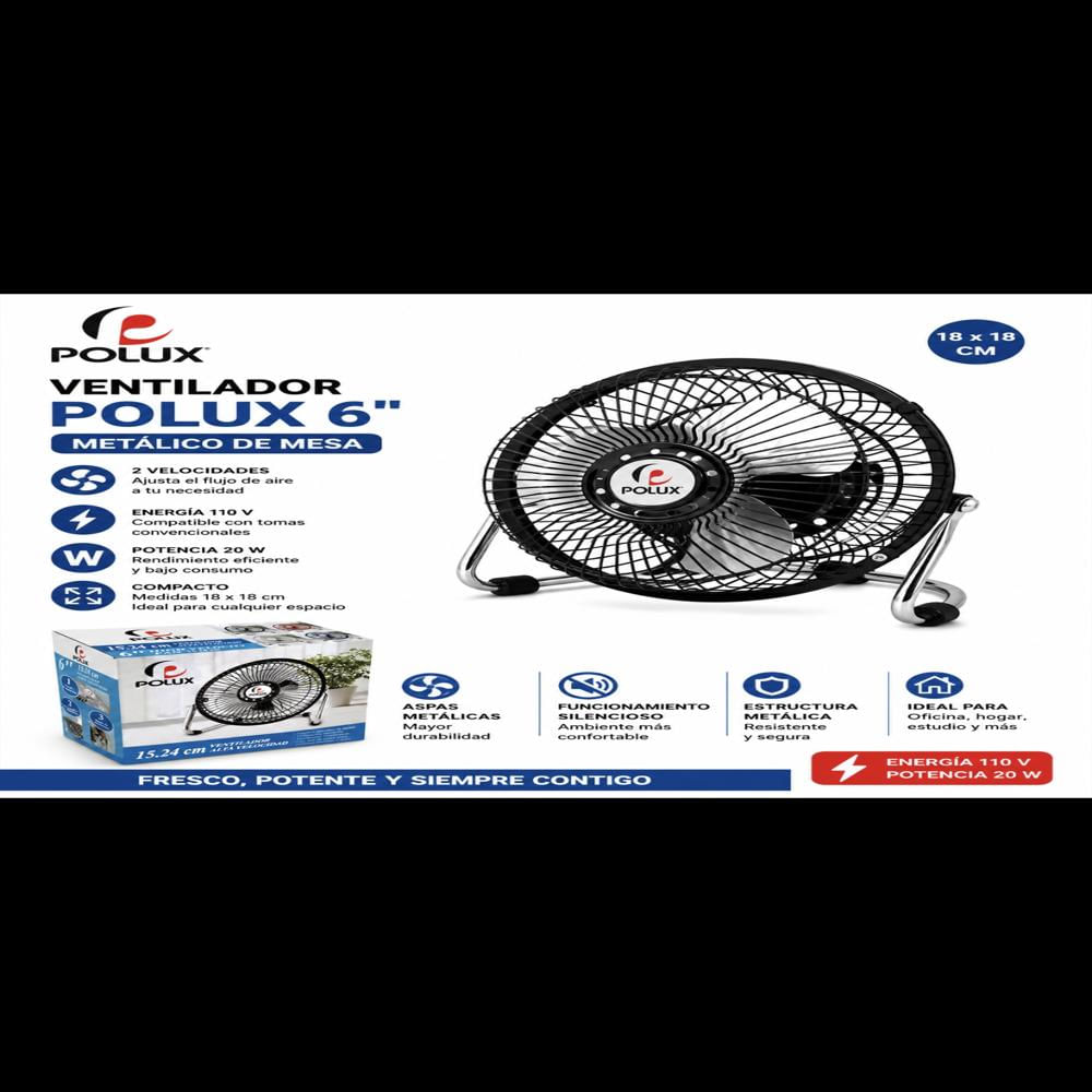 Ventilador Polux 6 pulgadas img #2