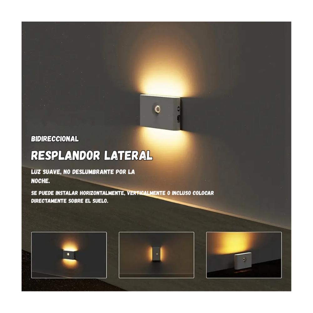 Luz Led Inteligente Pared Sensor De Movimiento Recargable img #4