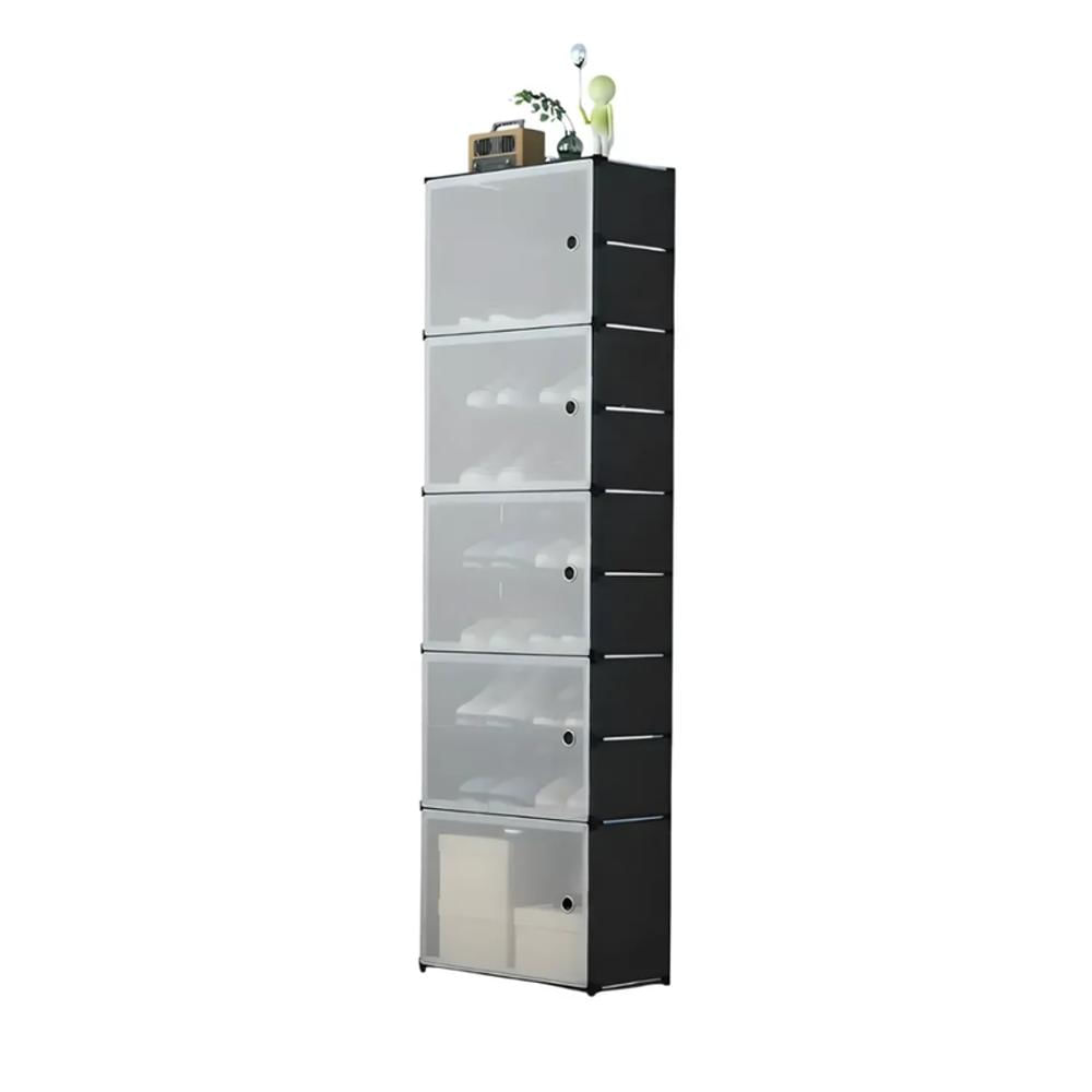 Zapatero Vertical Modular Doble Resistente 5 Niveles Tapa img #1