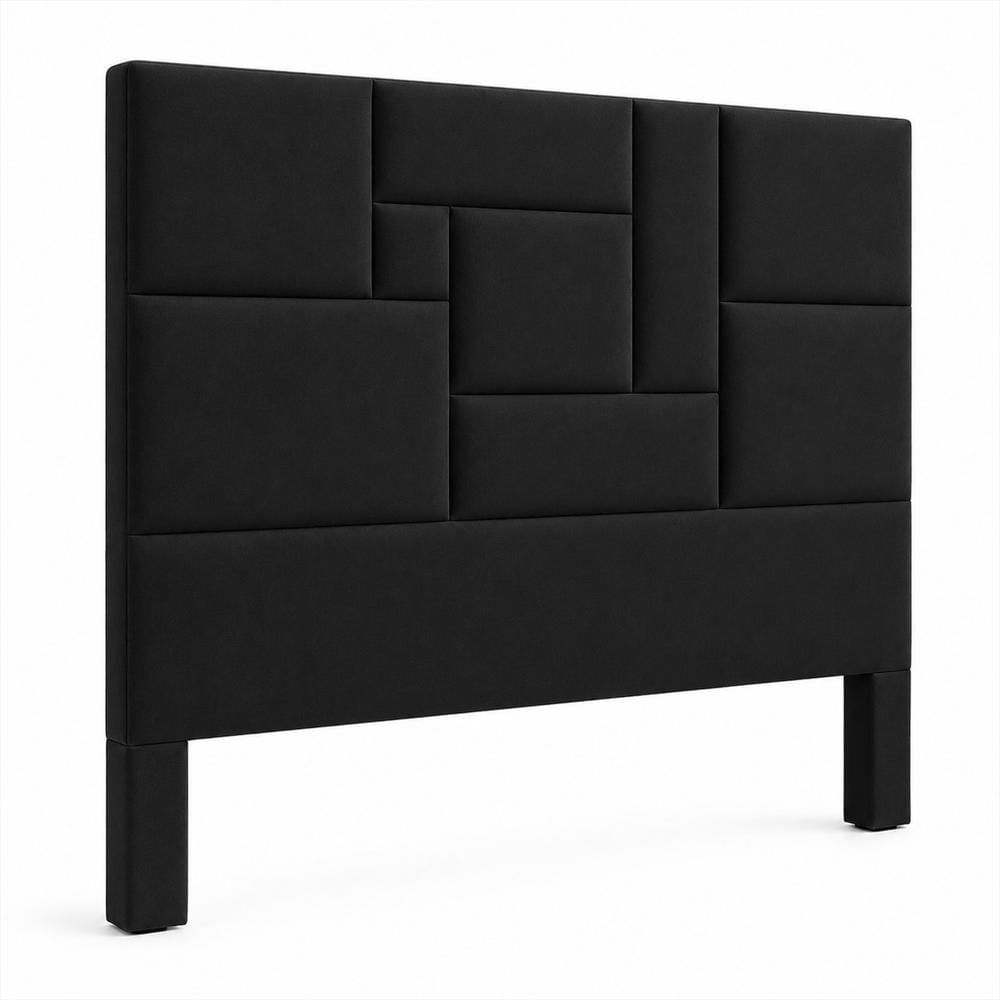 Cabecero Mónaco 100×130 Cm Negro img #2
