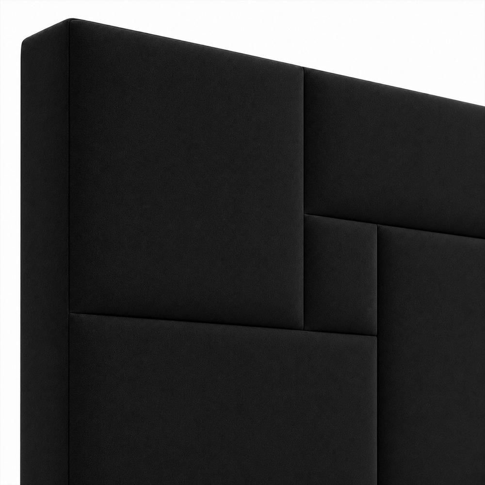 Cabecero Mónaco 140×130 Cm Negro img #3