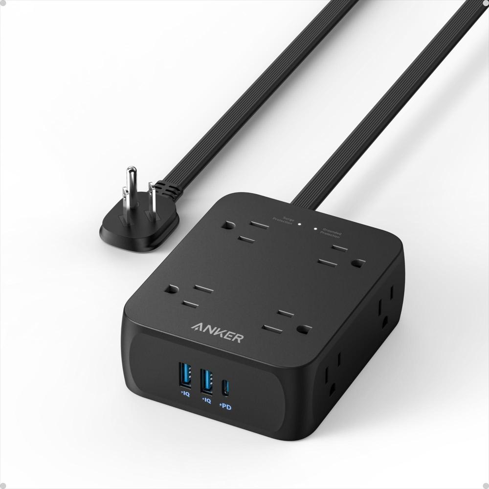 Multitoma Anker Con Protector De Sobretensión 8 Salidas Y 3 Usb img #1