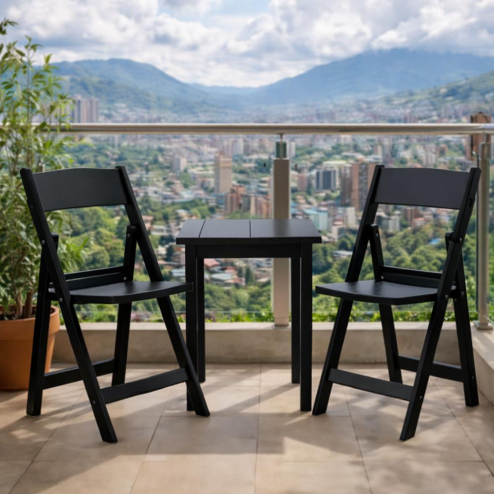 Silla Plegable Erin, Negro, Diseño Práctico Y Funcional img #4