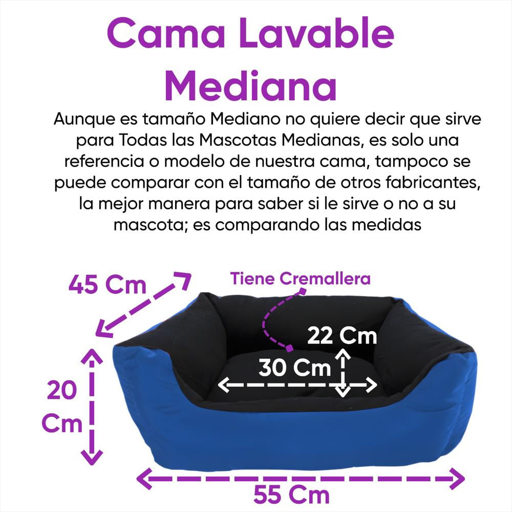 Cama Lavable Mediana Verde img #2