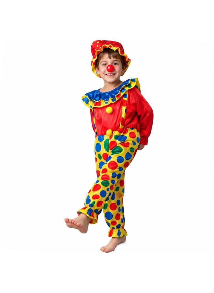Disfraz De Payaso Infantil De Colores img #1