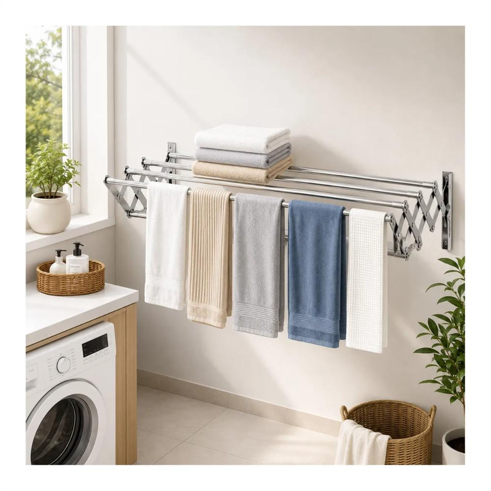 Tendedero De Ropa Para Pared Extensible Plegable img #2