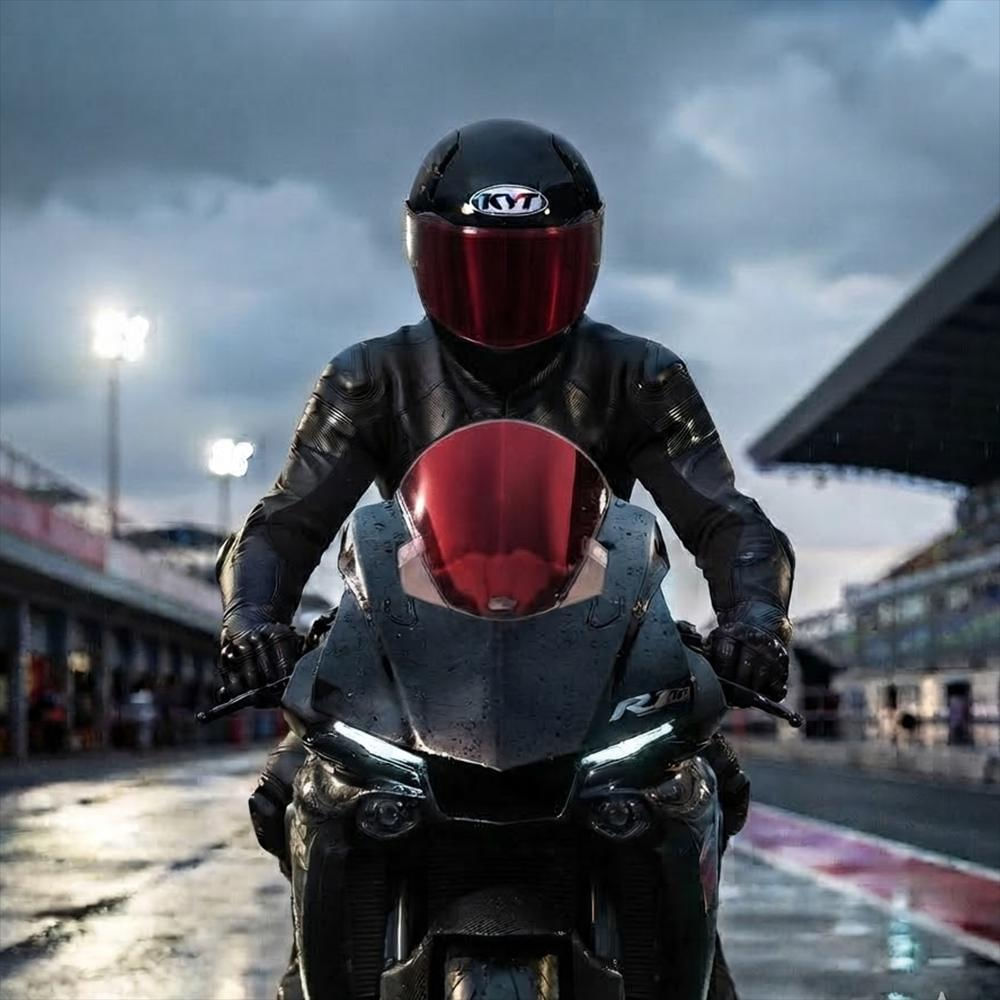 Casco Kyt R2r Negro Plano Mate img #3
