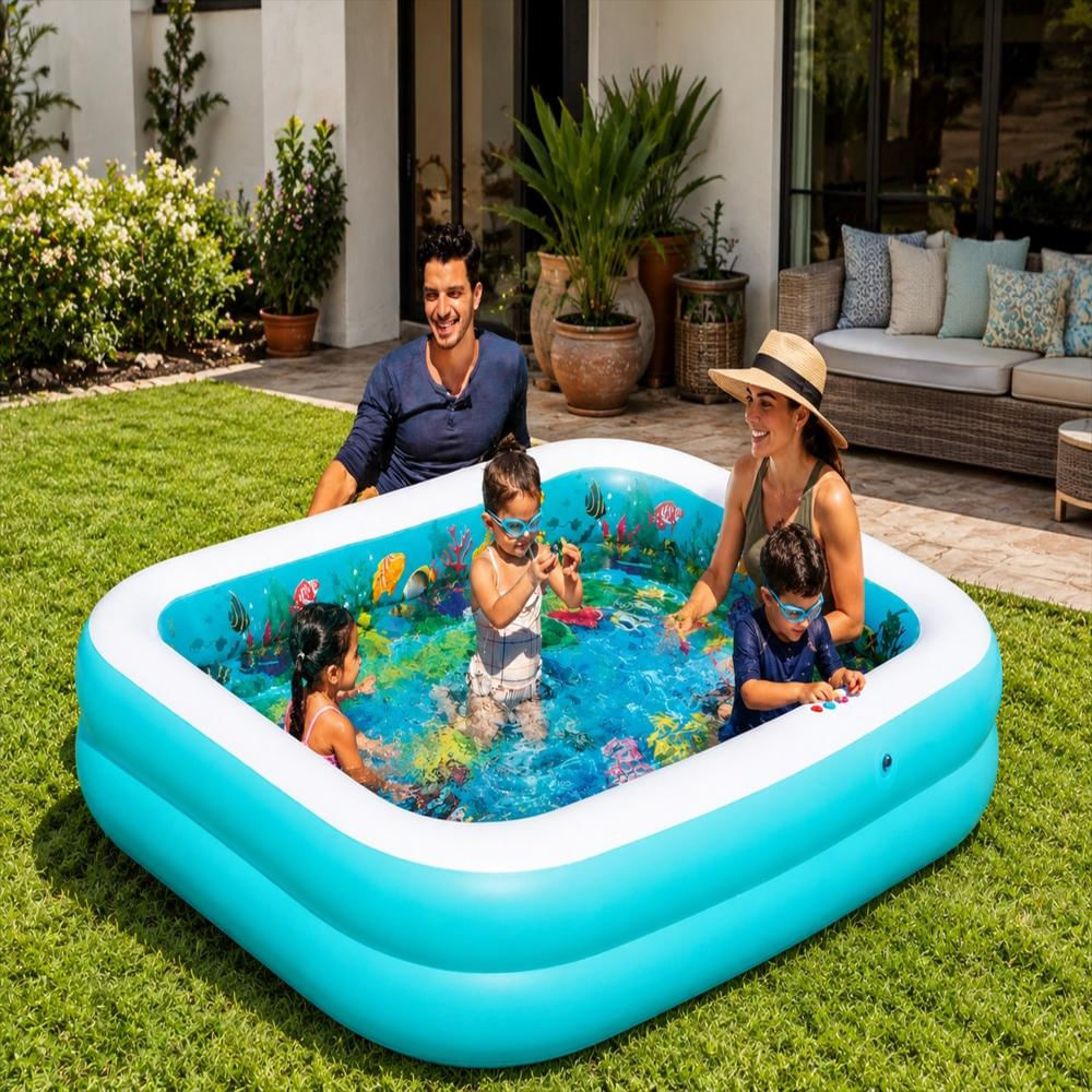 Piscina Inflable Rectangular Bestway 3D De 2.62M X 1.75M X51 img #5