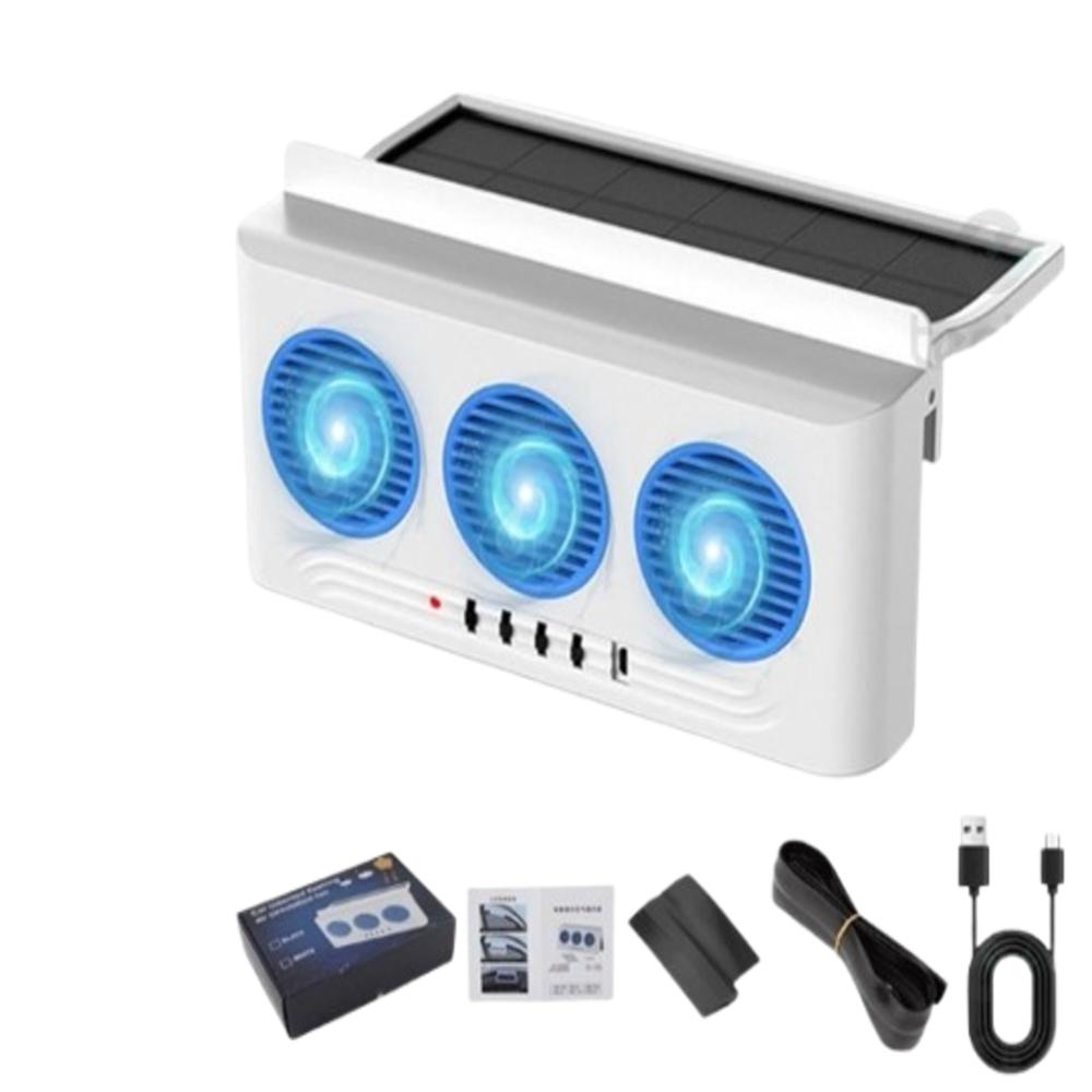 Extractor De Olores Para Carro Con Panel Solar img #1
