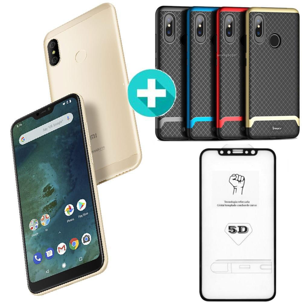 Celular Xiaomi Mi A2 Lite Gold 32Gb + Forro Ipaky Vidrio 5D img #1