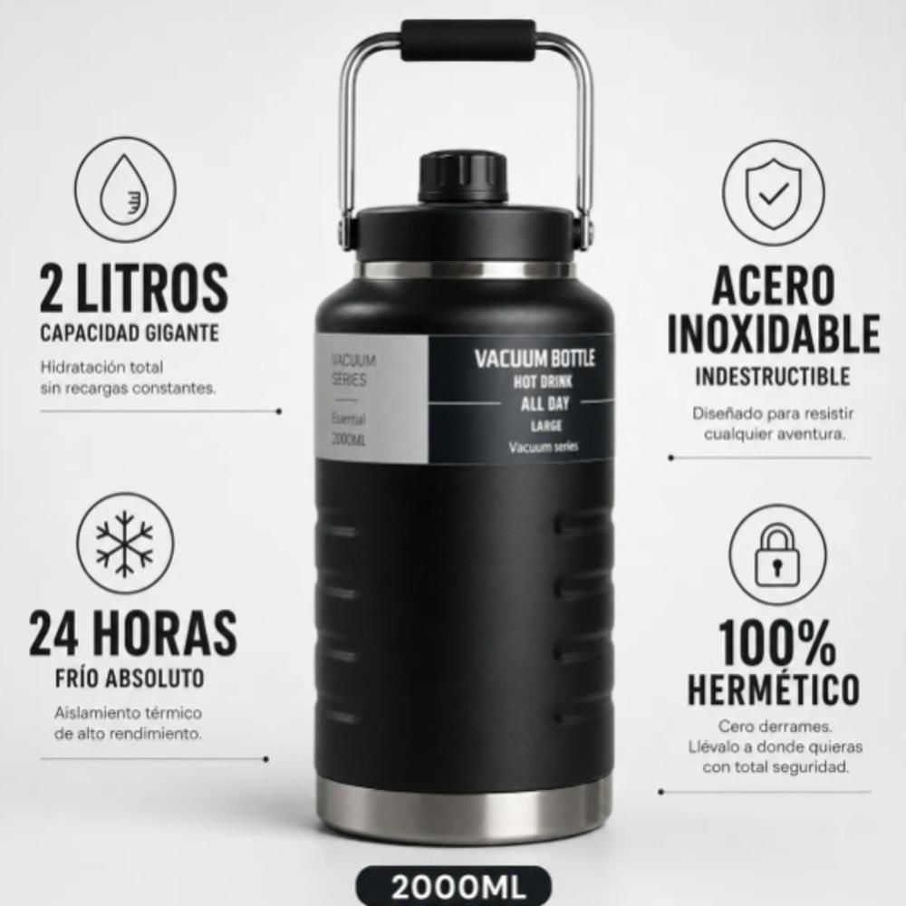 Termo Camping Grande 2000Ml Rosado img #2