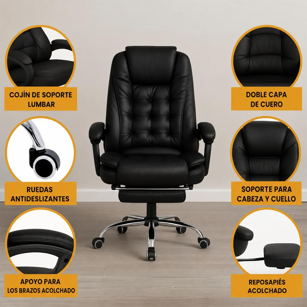 Silla Ejecutiva Con Masajes Giratoria img #2