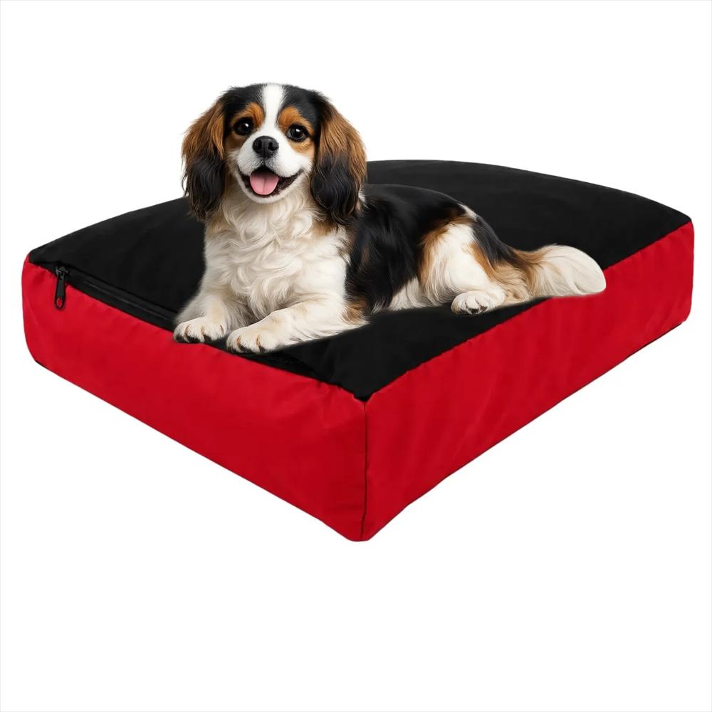 Colchon Lavable Mediano Rojo img #1