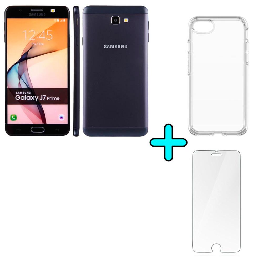 Celular Samsung J7 Prime Negro + Vidrio Templad Estuche img #1