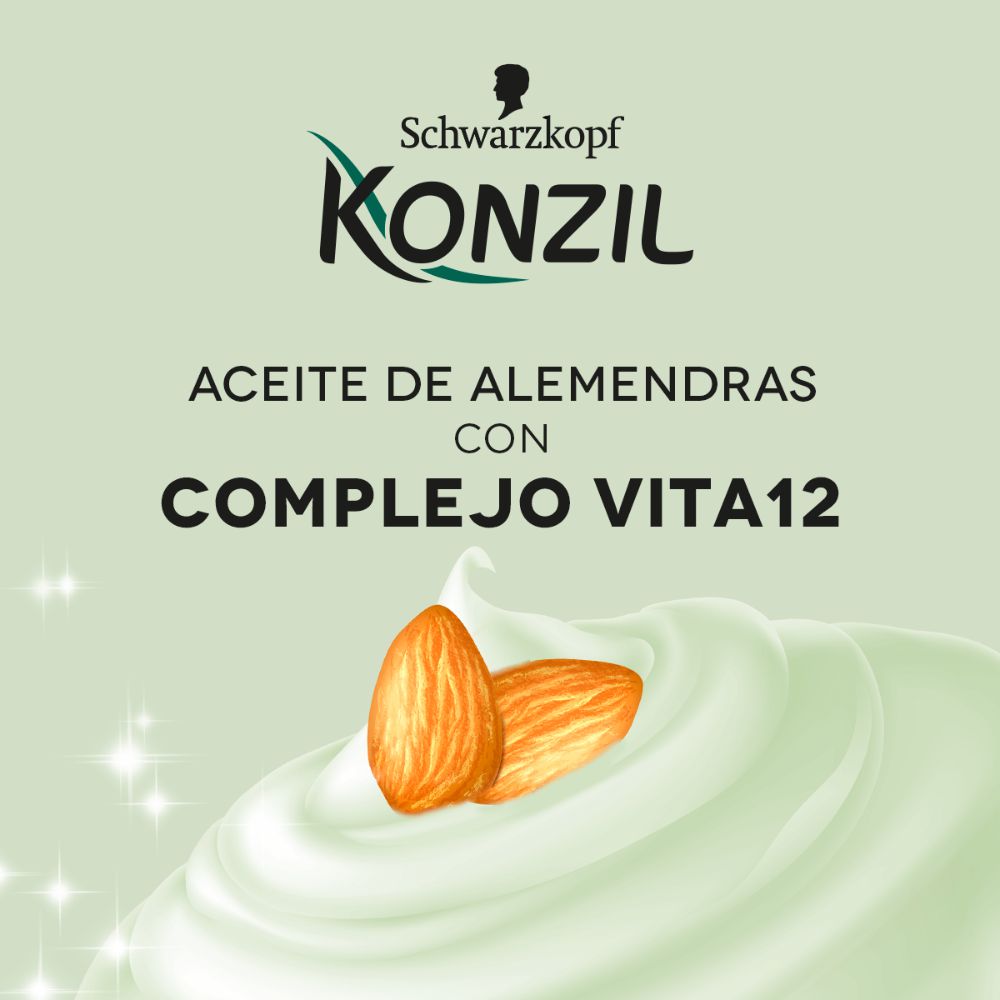 Crema para peinar KONZIL aceite de almendras (460  ml) img #2