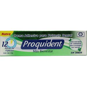 Crema adhesiva PROQUIDENT para prótesis dental, sin sabor (40 gr)