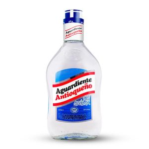 Aguardiente ANTIOQUENO azul sin azúcar media (375 ml)