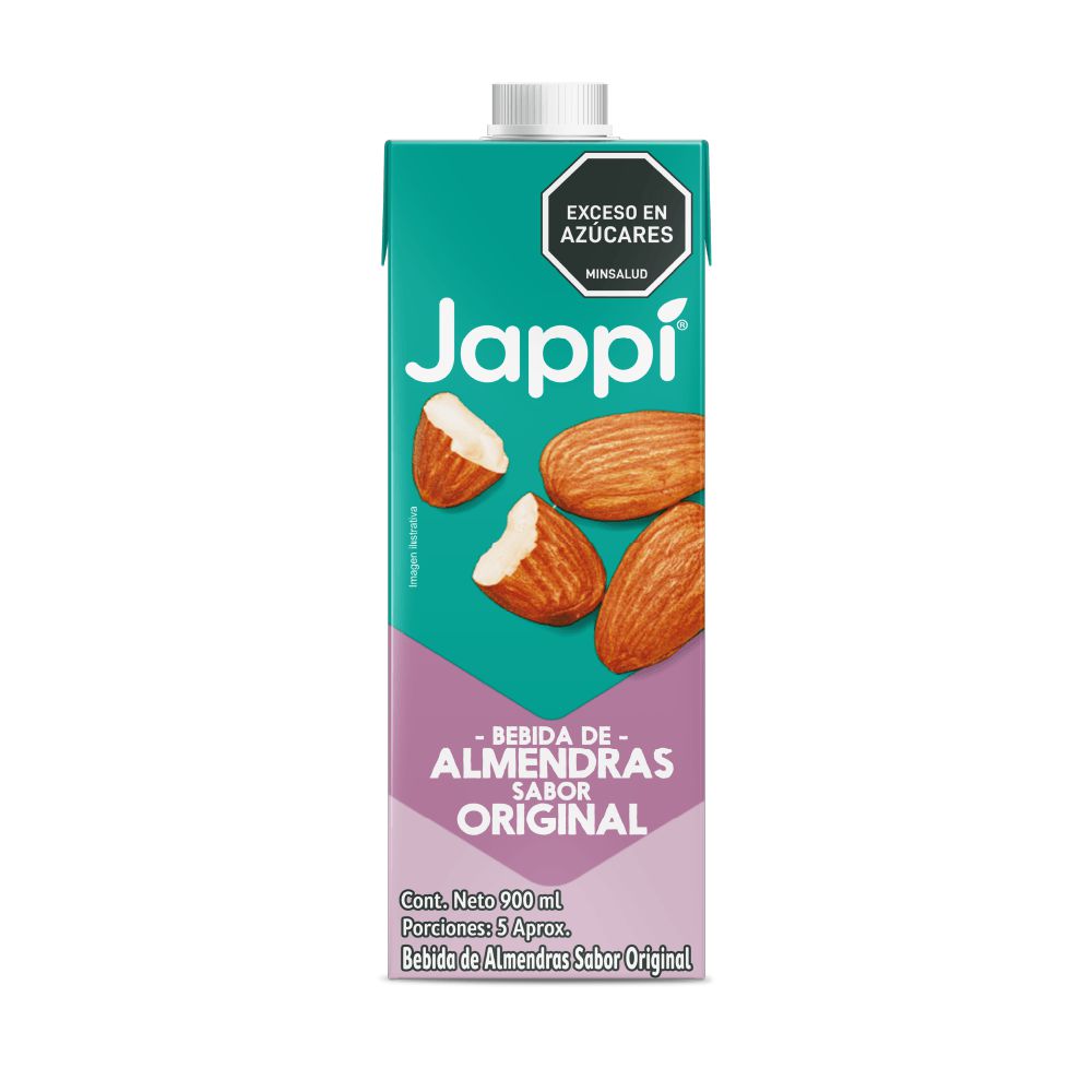 Bebida de almendras JAPPI sabor original (900  ml) img #1