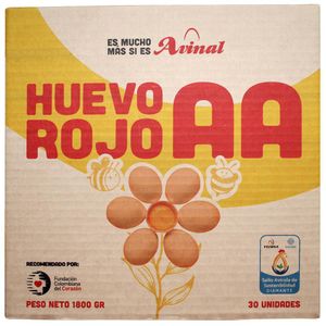 Huevos AA PROMOCION rojo empaque bio (30 und)