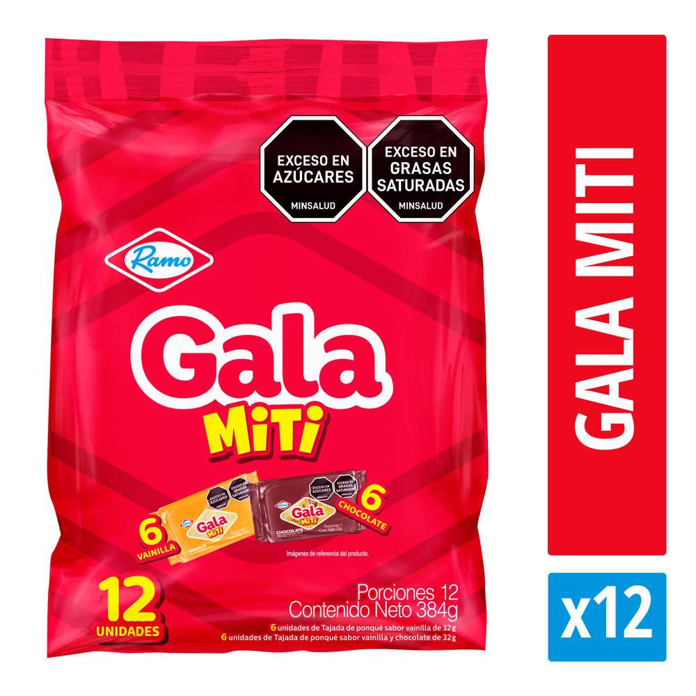 Ponqué GALA Miti x12und (384  gr) img #1