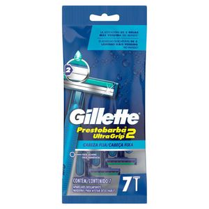 Máquina de afeitar PRESTOBARBA ultragrip desechables (7 und)