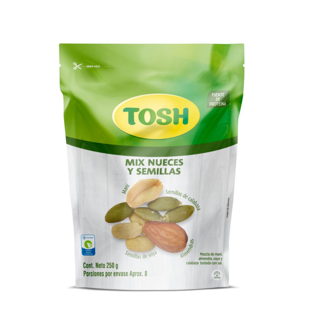 Frutos secos TOSH mix nueces y semillas (250  gr) img #2